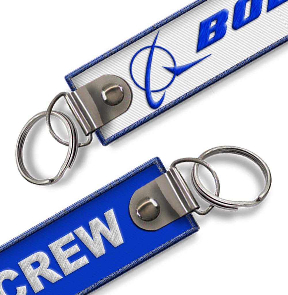 Boeing-Cabin Crew Embroidered Keyring