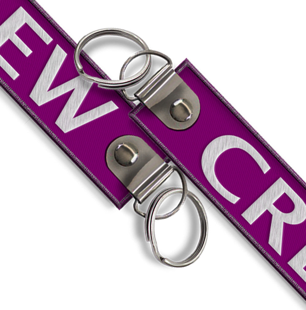 CREW-BagTag Purple (BUCKLE)