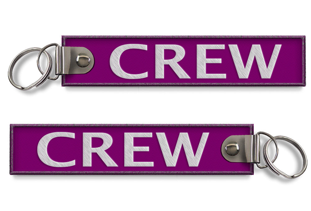 CREW-BagTag Purple (BUCKLE)