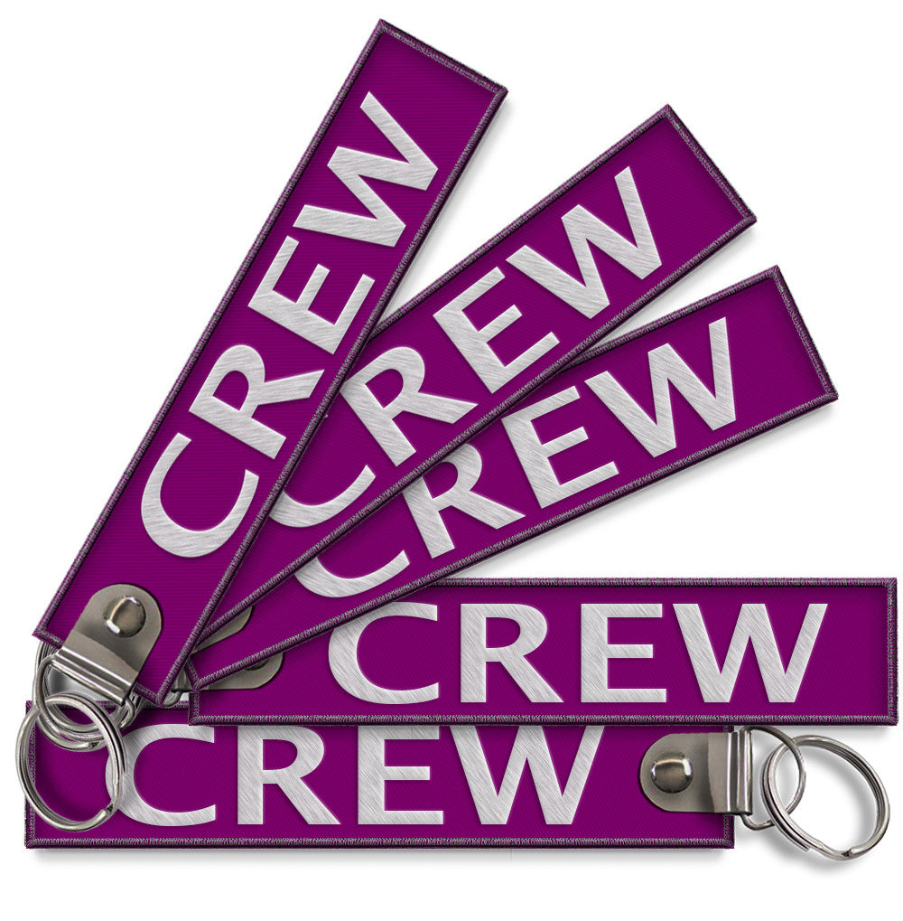 CREW-BagTag Purple (BUCKLE)