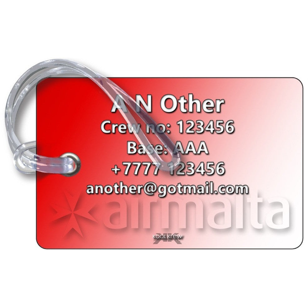 Air Malta Logo Red Background Landscape