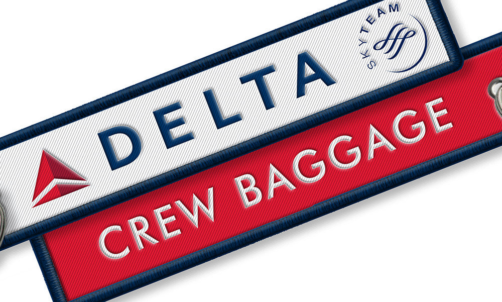Delta-Crew Baggage Keychain