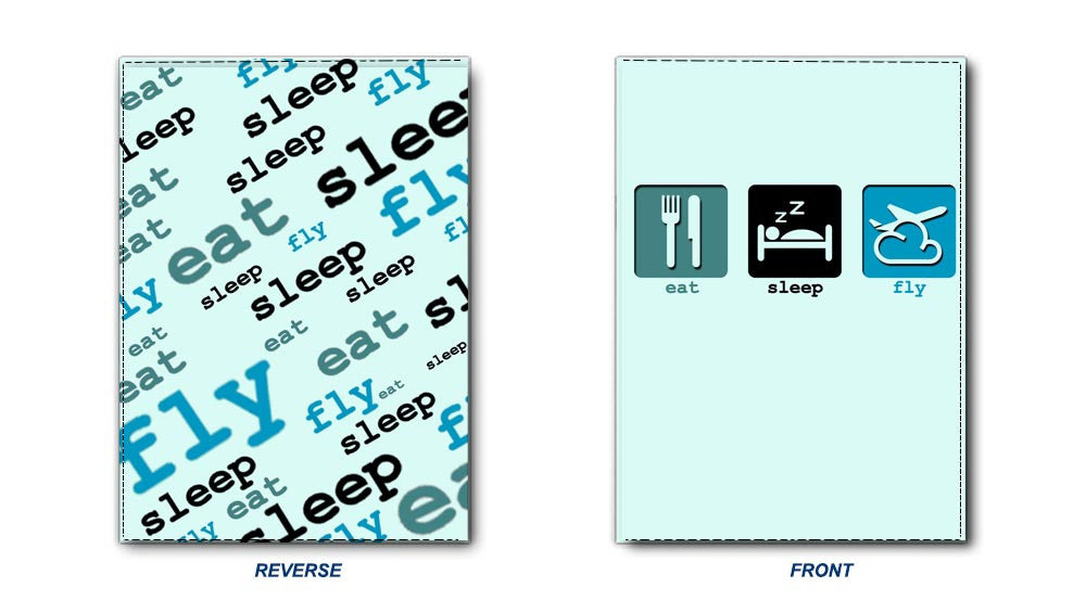 Eat Sleep Fly Passport Cover