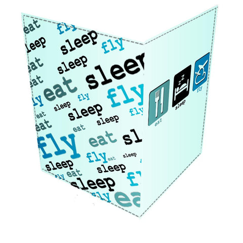 Eat Sleep Fly Passport Cover