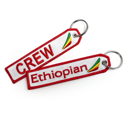 Ethiopian Airlines Crew Embroidered Keyring