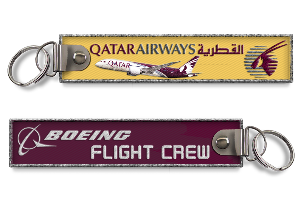 Qatar-Boeing Flight Crew Keychain
