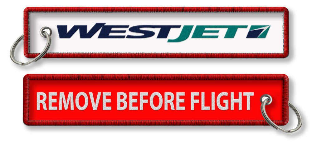 Westjet Remove Before Flight(Old Logo)