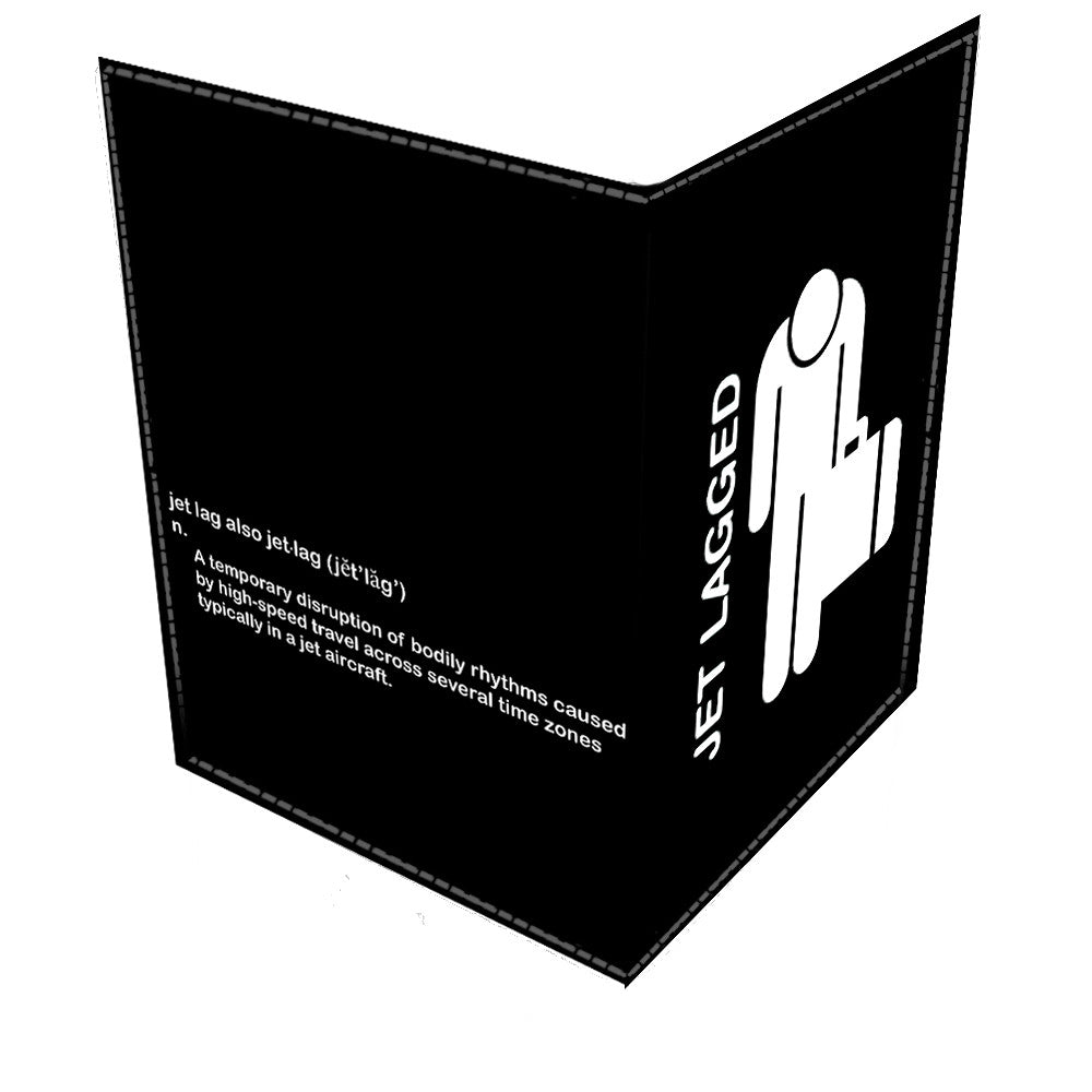 Jet Lagged Black -Passport Cover