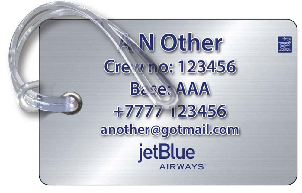 JetBlue Landscape Steel Effect Front (Old Logo)