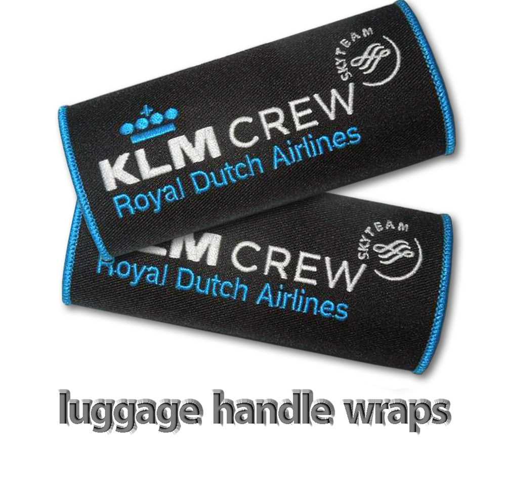 KLM Crew Luggage Handles Wraps