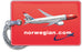Norwegian Airlines Landscape Red Crew Tag