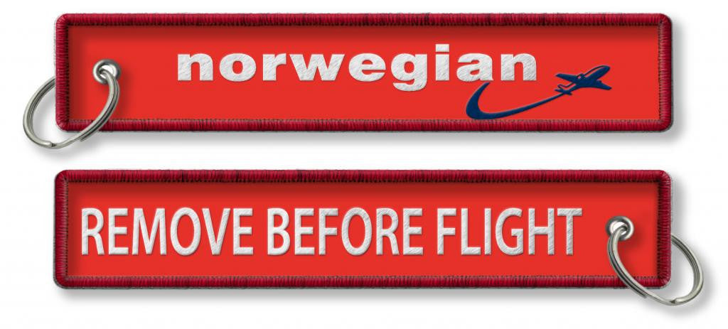 Norwegian Airlines RBF Keyring (Old Logo)