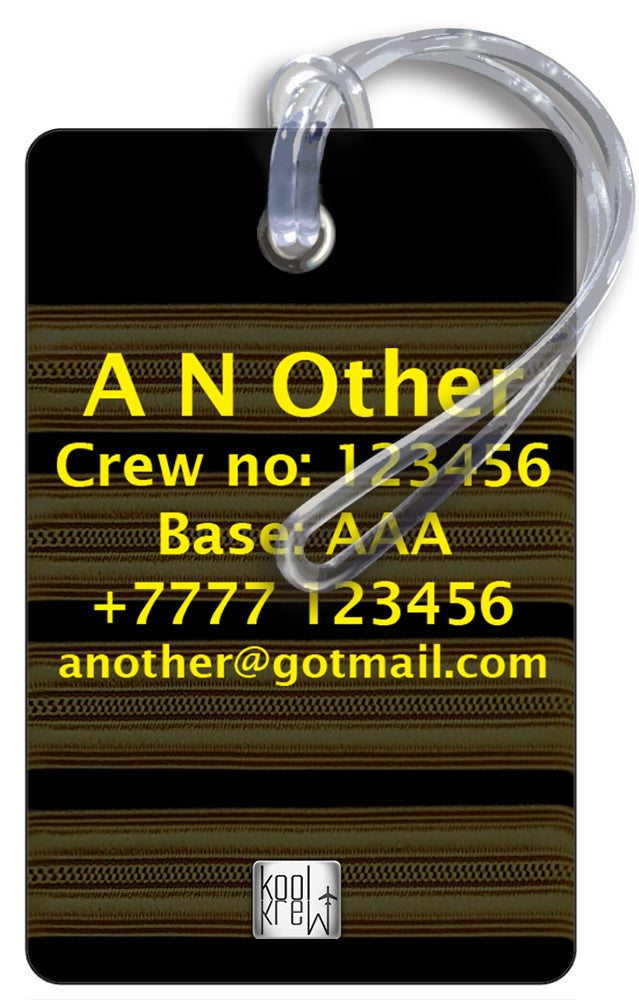 Pilot 4 Bars Crew Tag