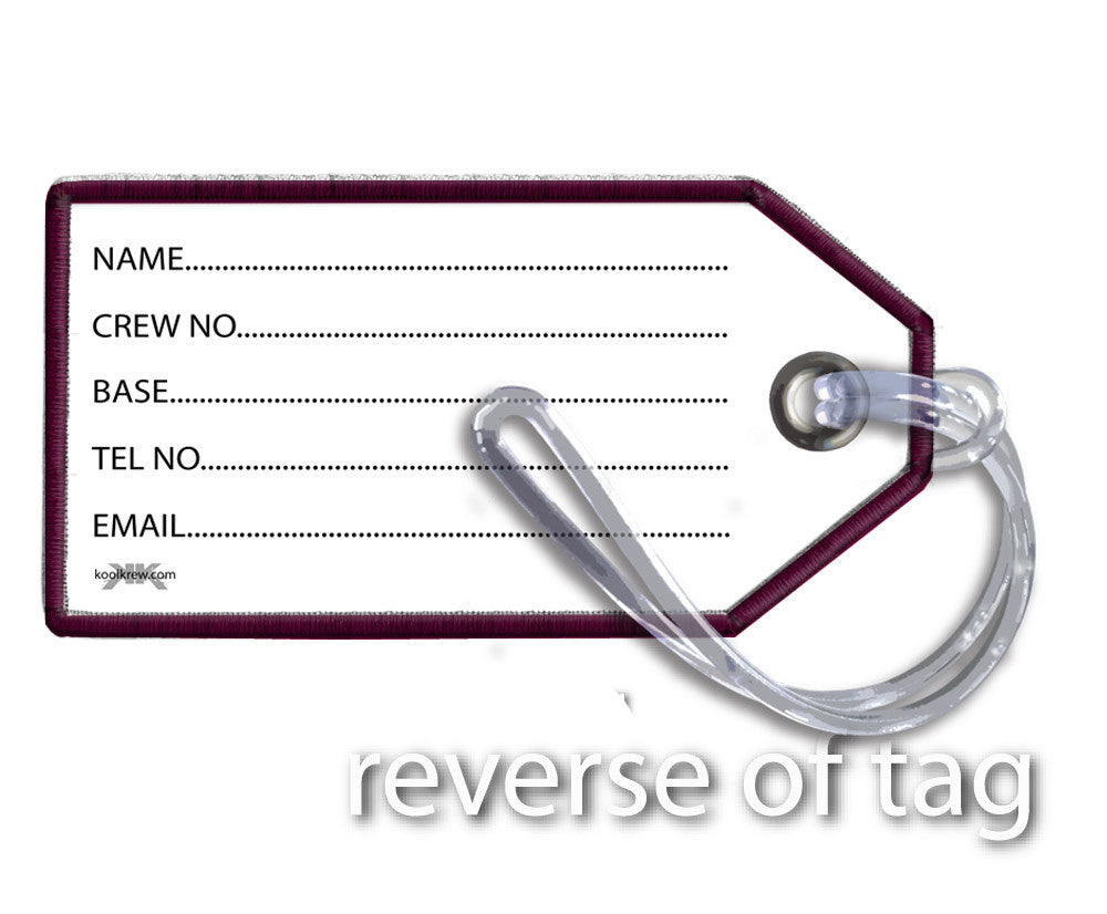 Qatar Airways- Large Embroidered Crew Tag