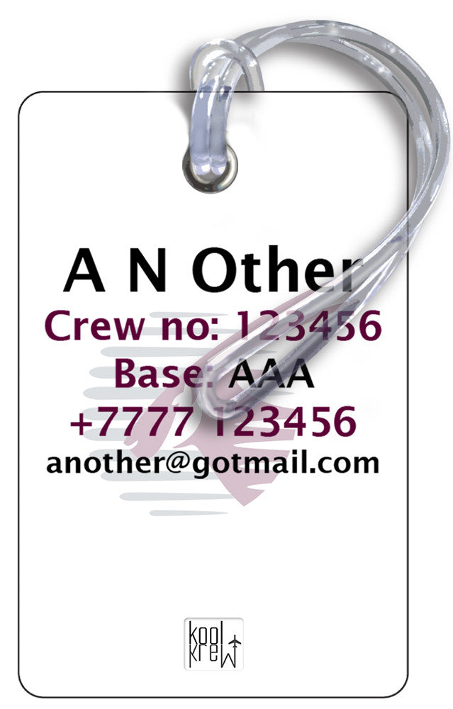 Qatar Airways Portrait WHITE