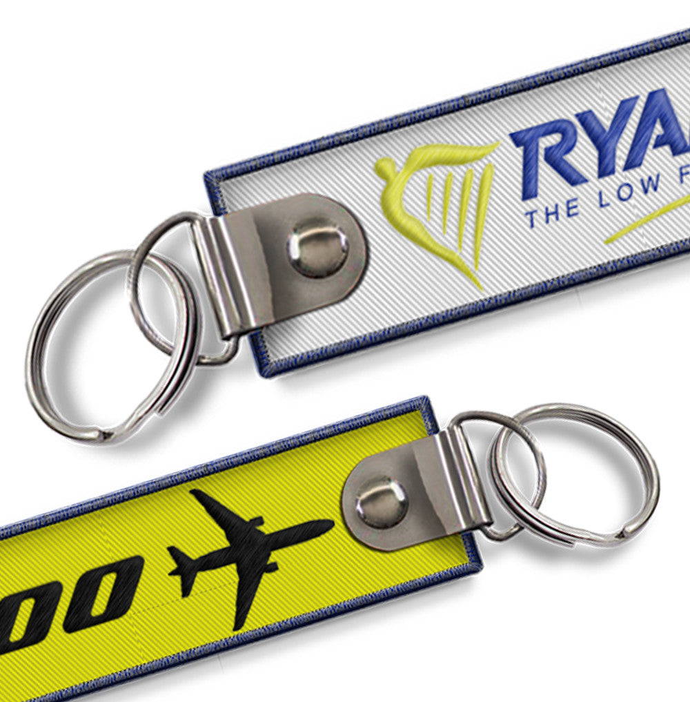 Ryanair B737-800 Crew Embroidered Keychain