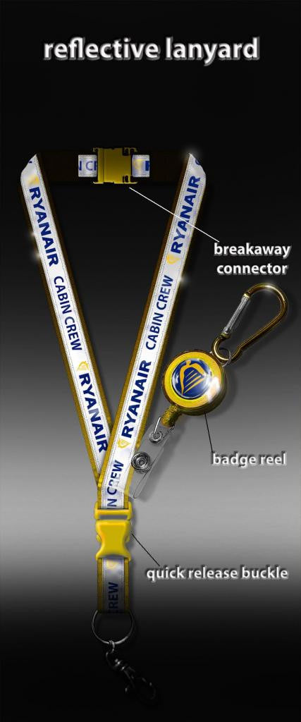 Ryanair Cabin Crew (REFLECTIVE Lanyard)