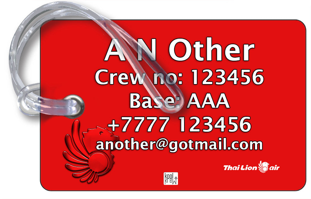 Thai Lion Air Logo Landscape RED