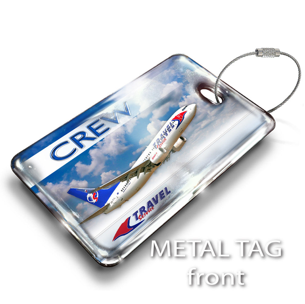 Travel Service Airline Logo B737 Blueskies