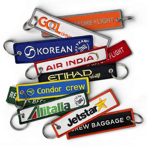 Airline Remove Before Flight Keyrings