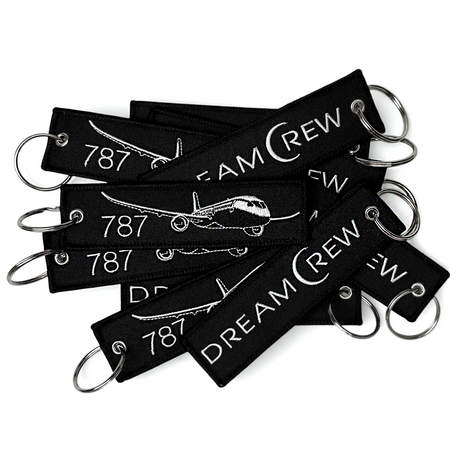 787 Dream Crew Embroidered Keyring