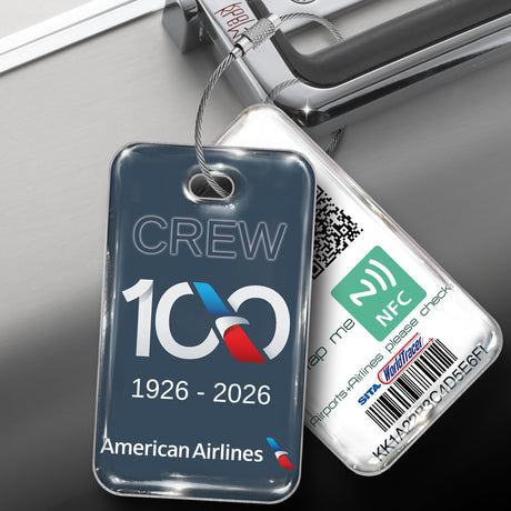 American Airlines 100 Years Celebration Tag