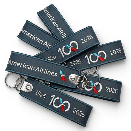 American Airlines 100 Years Folded Key Strap