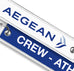 Aegean CREW-ATH Embroidered Tag