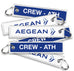 Aegean CREW-ATH Embroidered Tag