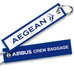 Aegean Airbus Crew Baggage Embroidered Tag