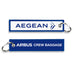 Aegean Airbus Crew Baggage Embroidered Tag