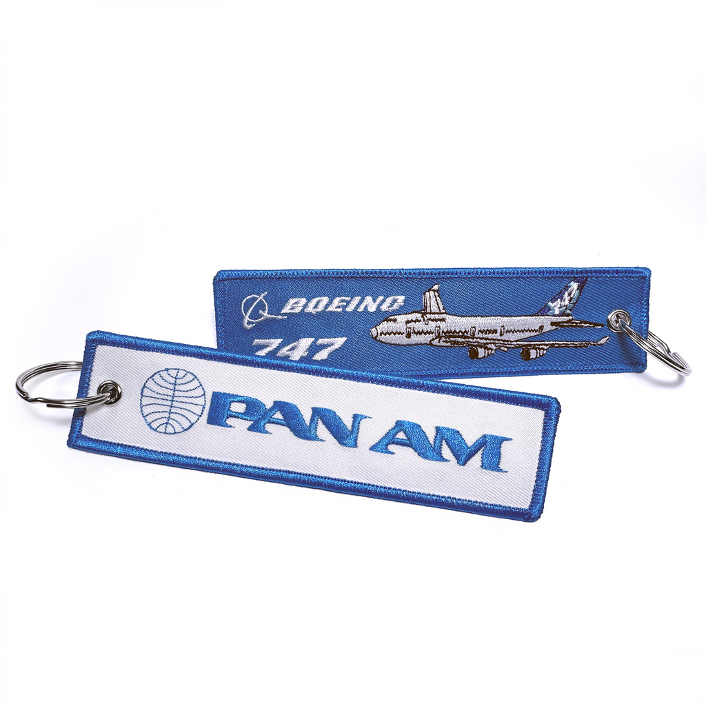 Pan Am B747 Embroidered Tag