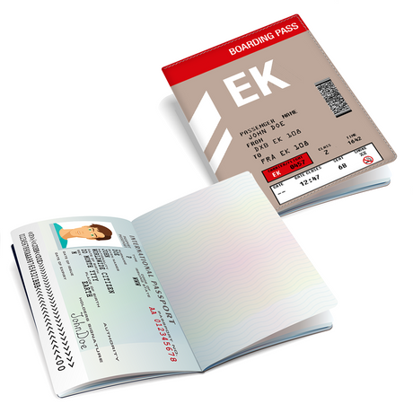 EK Boarding Pass - Passport Cover