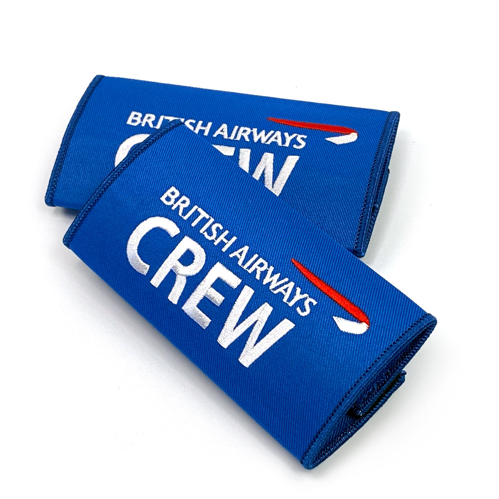 koolkrew British Airways Tubular Lanyard + Badge Reel, Blau / Rot