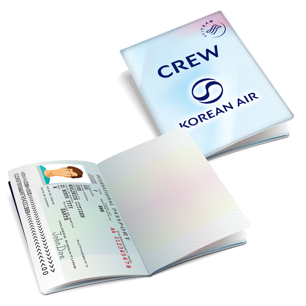 Korean Air Logo - Passport Cover