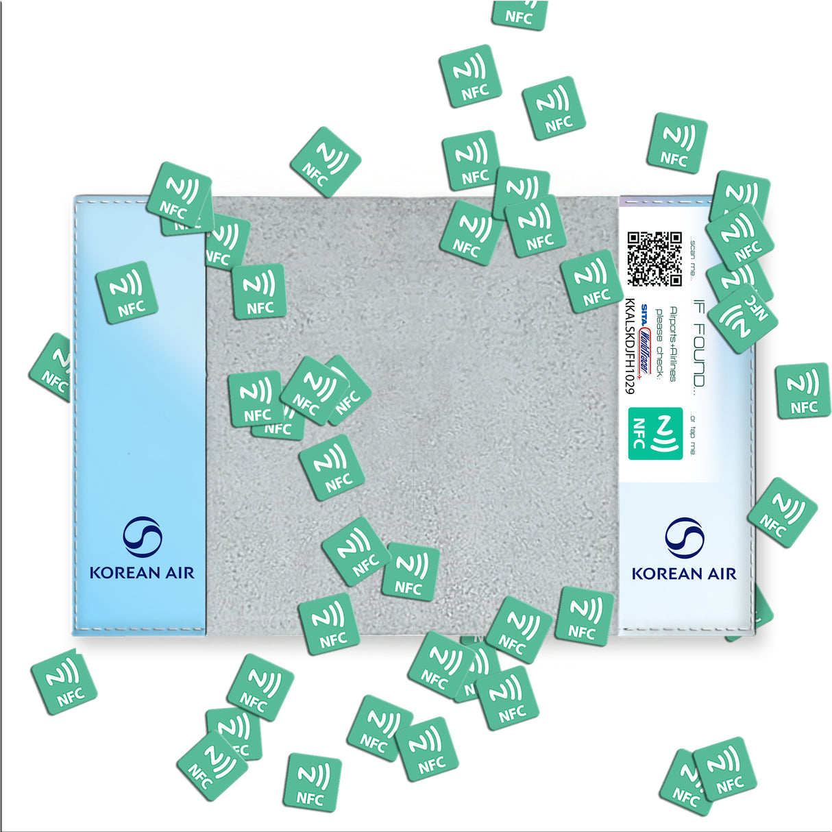 Korean Air Logo - Passport Cover