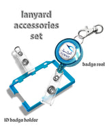 Kuwait Airways Badge Reel + Badge  Holder