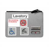Lavatory Signage Cosmetic Pouch