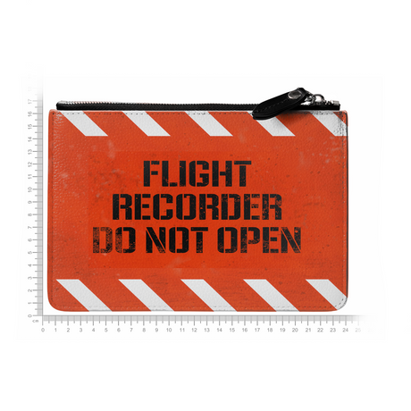 Flight Recorder Do Not Open Zip Pouch