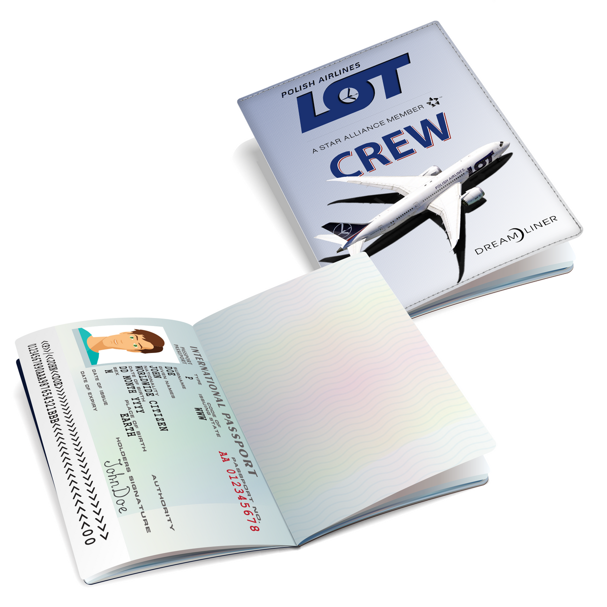 LOT Polish Airlines B787 Dreamliner -  Passport Cover