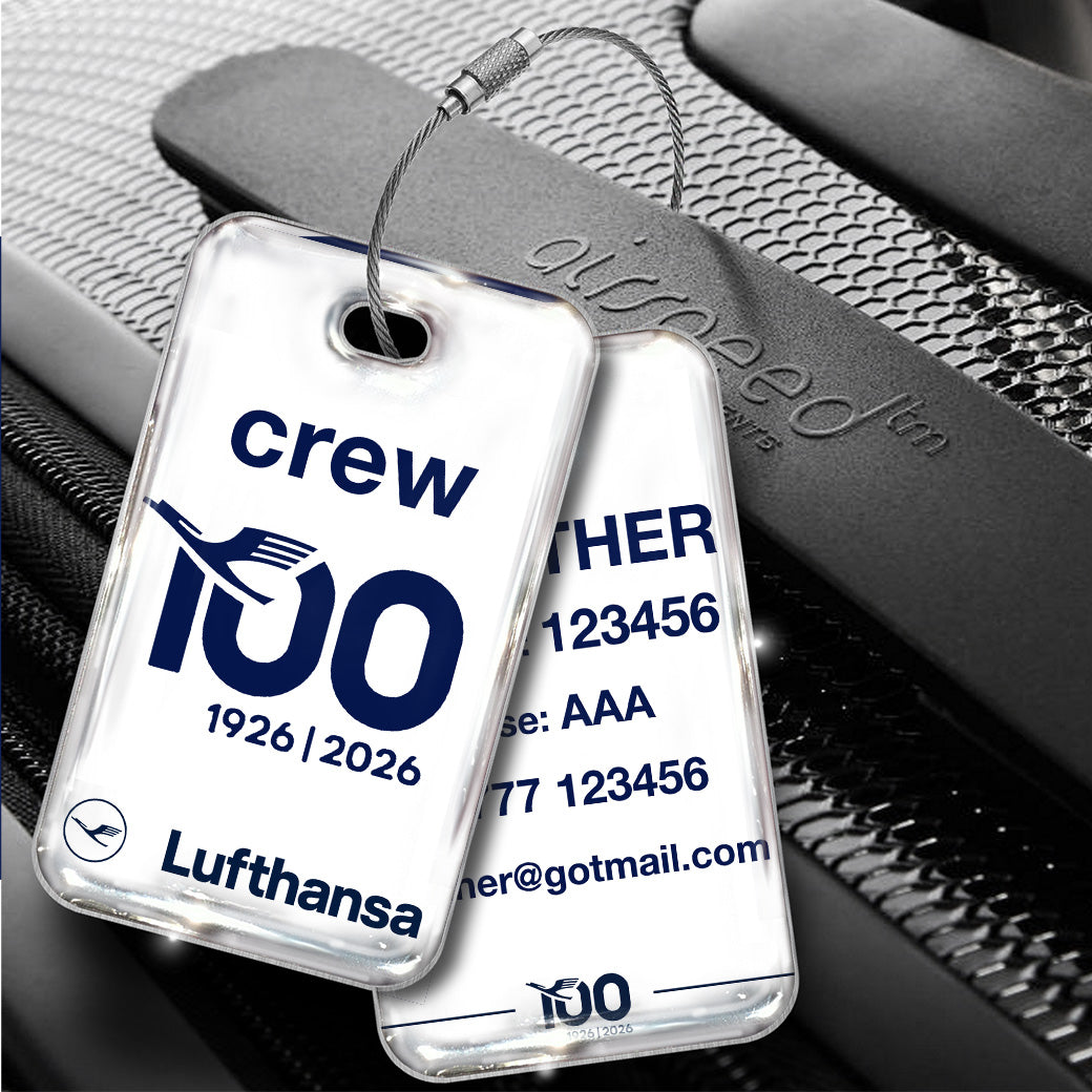 Lufthansa 100 Celebration Tag White