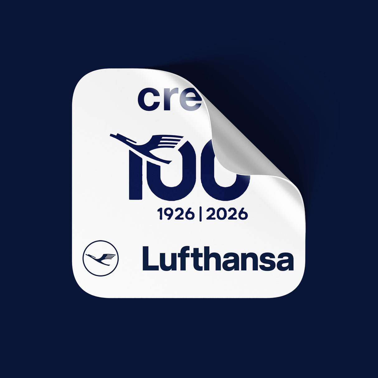 Lufthansa 100 years - Sticker White