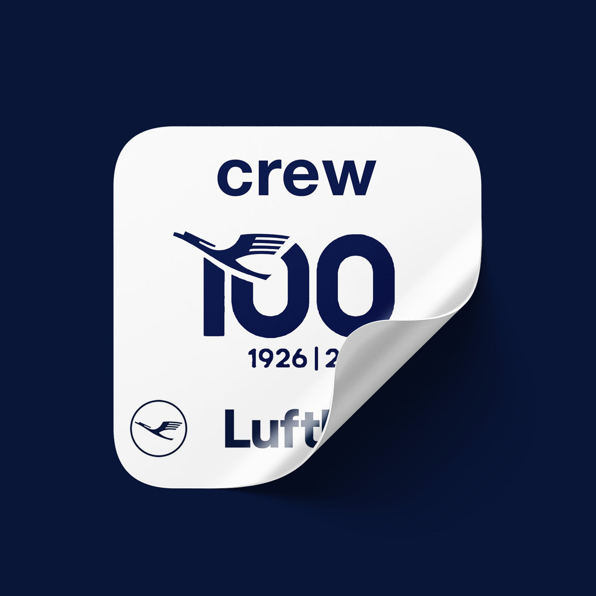 Lufthansa 100 years - Sticker White