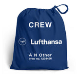 Lufthansa Crew Personalised Shoe Bag