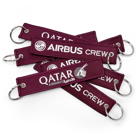 Qatar Airways Airbus Crew Keyring