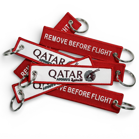 Qatar Airways Remove Before Flight - Keyring