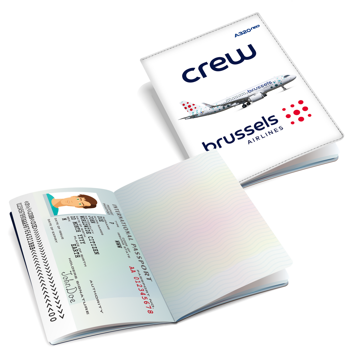 Brussels Airlines A320neo - Passport Cover