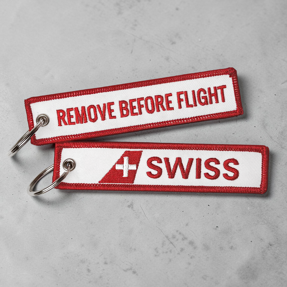Swiss Airlines Remove Before Flight - Keyring