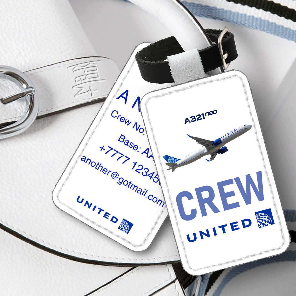 United Airlines A321 neo Tag White
