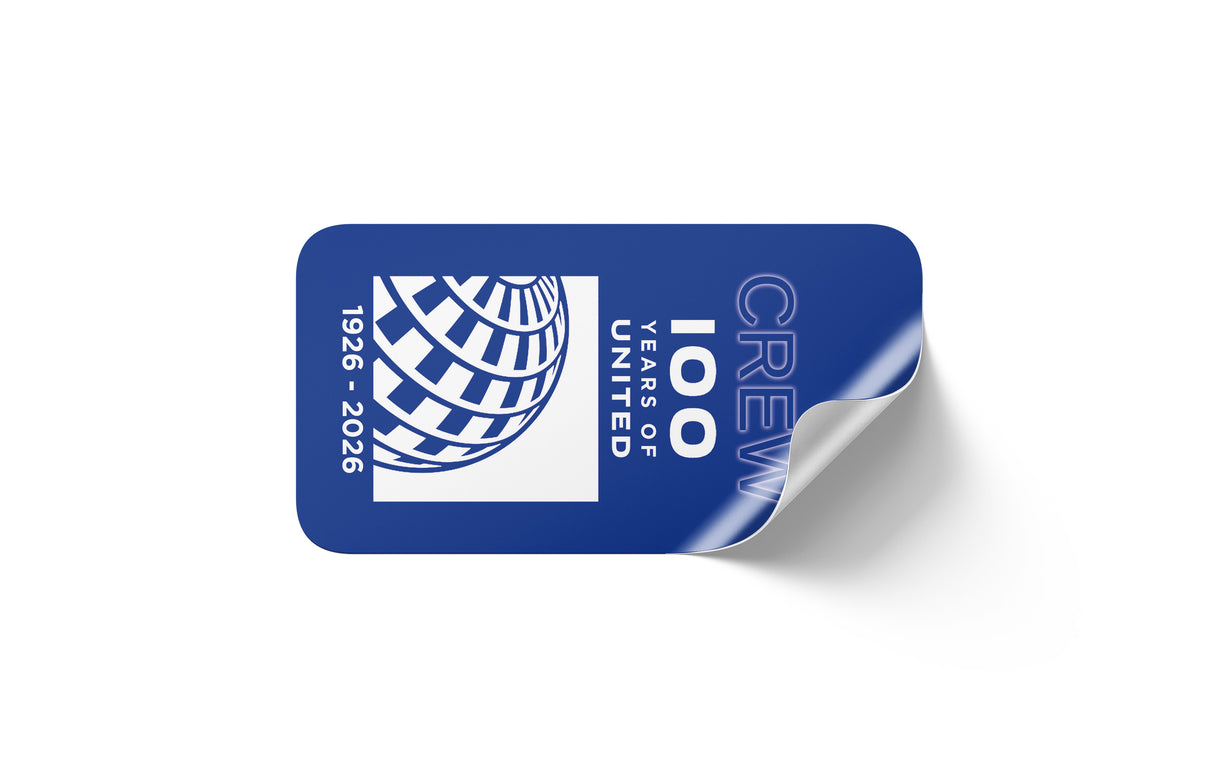 United Airlines 100 years - Sticker